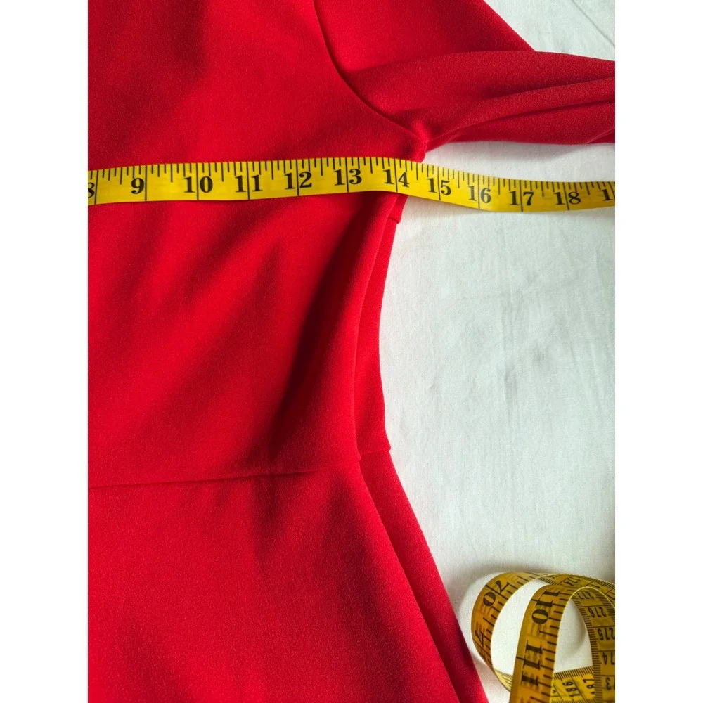 Flashing Lights Red Blazer Romper Long Sleeve Single Button Medium
